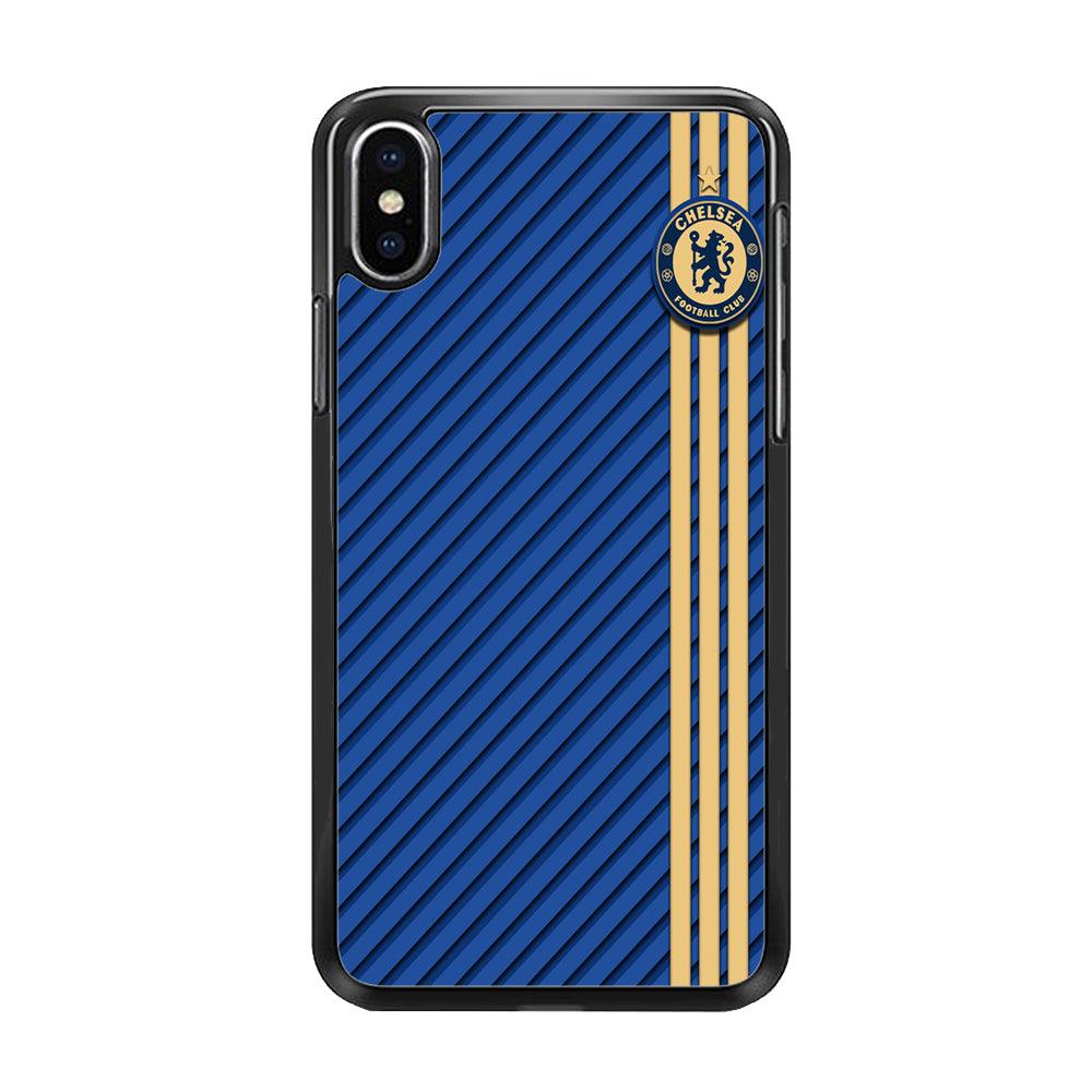 FB Chelsea 002 iPhone Xs Max Case-Rubber / Black (2D Case)-Xtracase