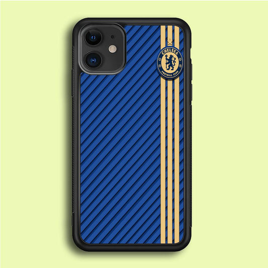FB Chelsea 002 iPhone 12 Case-Rubber / Black (2D Case)-Xtracase
