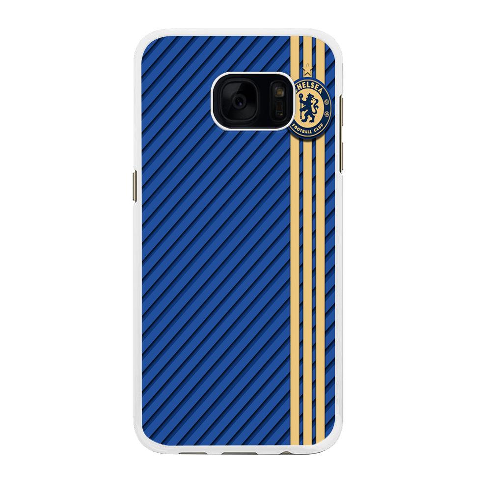 FB Chelsea 002 Samsung Galaxy S7 Edge Case-Rubber / White (2D Case)-Xtracase