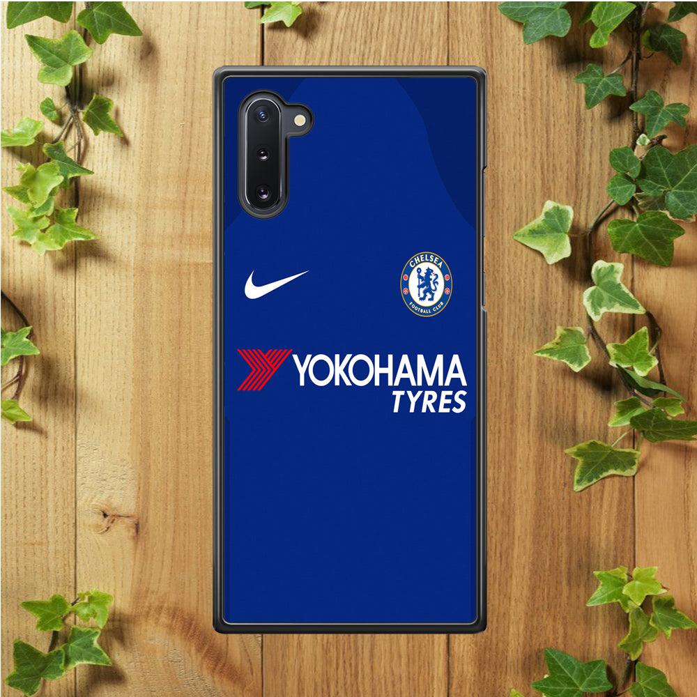FB Chelsea Jersey Samsung Galaxy Note 10 Case-Rubber / Black (2D Case)-Xtracase