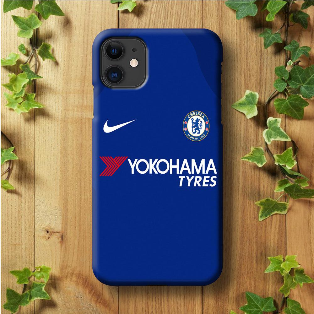 FB Chelsea Jersey iPhone 11 Case-Plastic / Full Wrap (3D Case)-Xtracase
