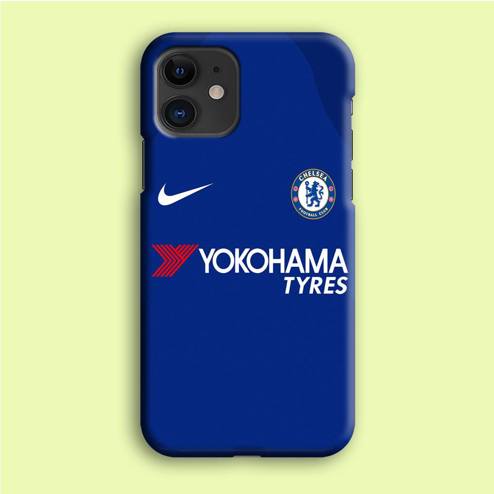 FB Chelsea Jersey iPhone 12 Mini Case-Plastic / Full Wrap (3D Case)-Xtracase