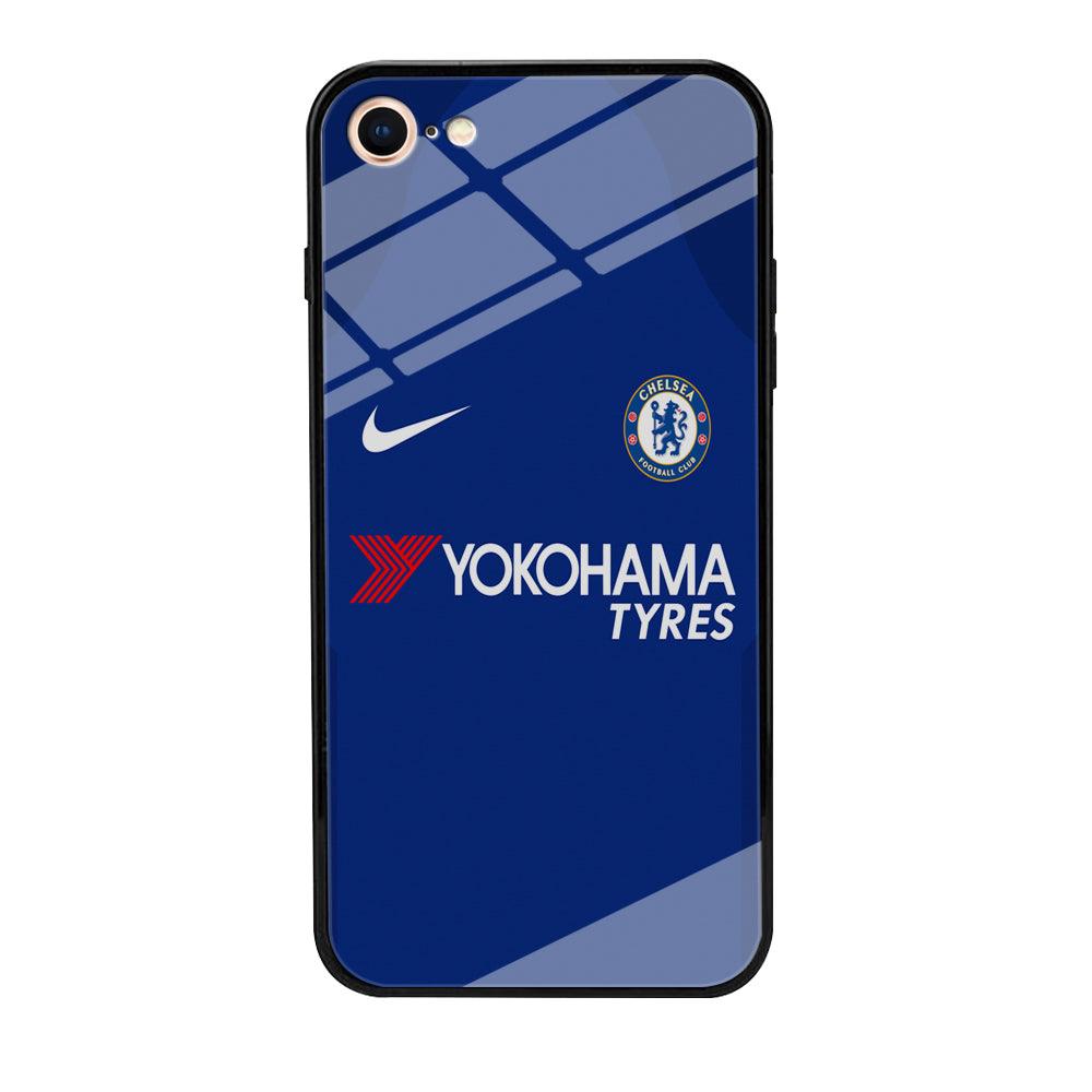 FB Chelsea Jersey iPhone 8 Case-Tempered Glass Case-Xtracase