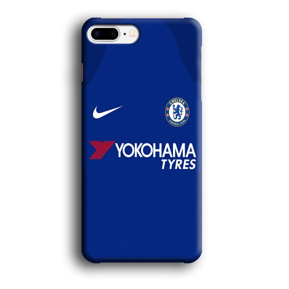 FB Chelsea Jersey iPhone 8 Plus Case-Plastic / Full Wrap (3D Case)-Xtracase