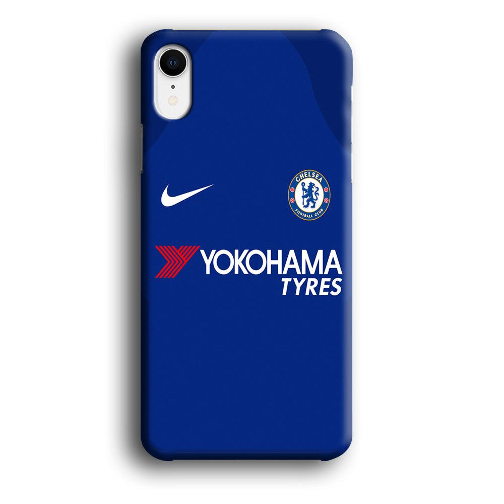 FB Chelsea Jersey iPhone XR Case-Plastic / Full Wrap (3D Case)-Xtracase