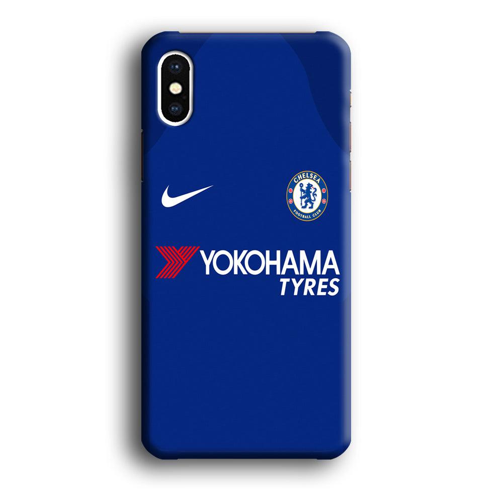 FB Chelsea Jersey iPhone Xs Max Case-Plastic / Full Wrap (3D Case)-Xtracase