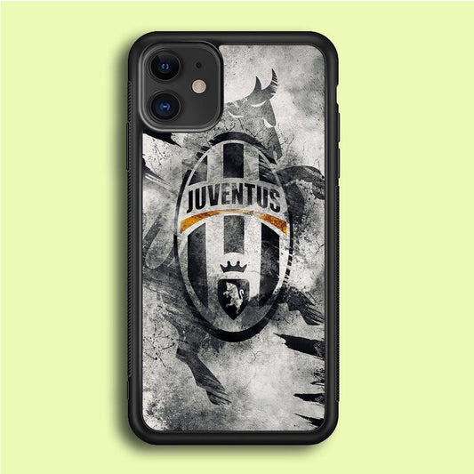 FB Juventus iPhone 12 Case-Rubber / Black (2D Case)-Xtracase