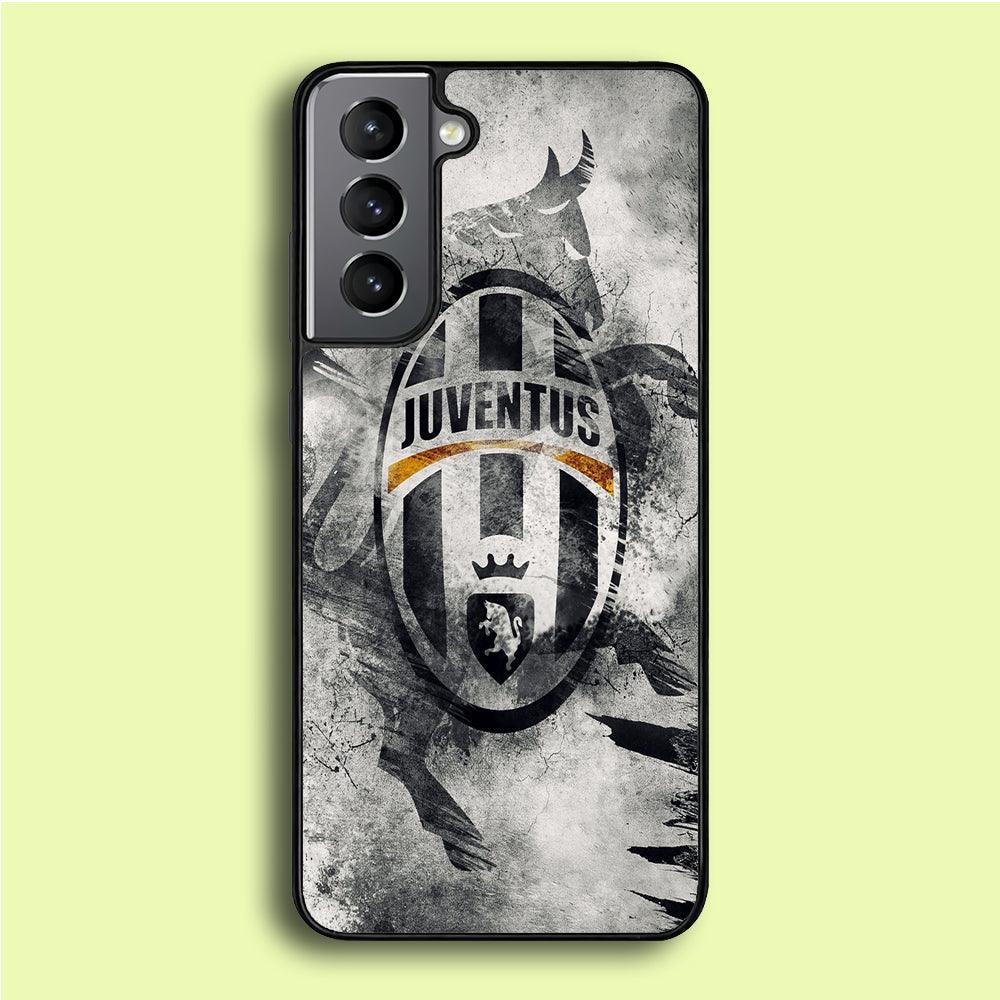 FB Juventus Samsung Galaxy S21 Plus Case-Rubber / White (2D Case)-Xtracase