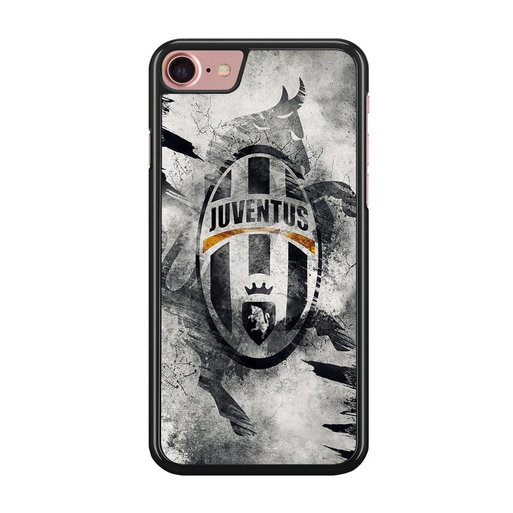 FB Juventus iPhone 7 Case-Rubber / Black (2D Case)-Xtracase