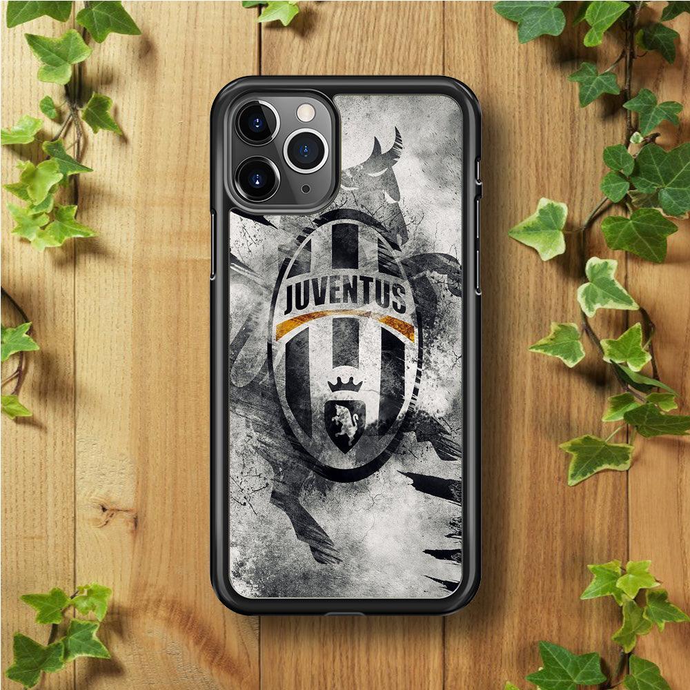 FB Juventus iPhone 11 Pro Max Case-Rubber / Black (2D Case)-Xtracase