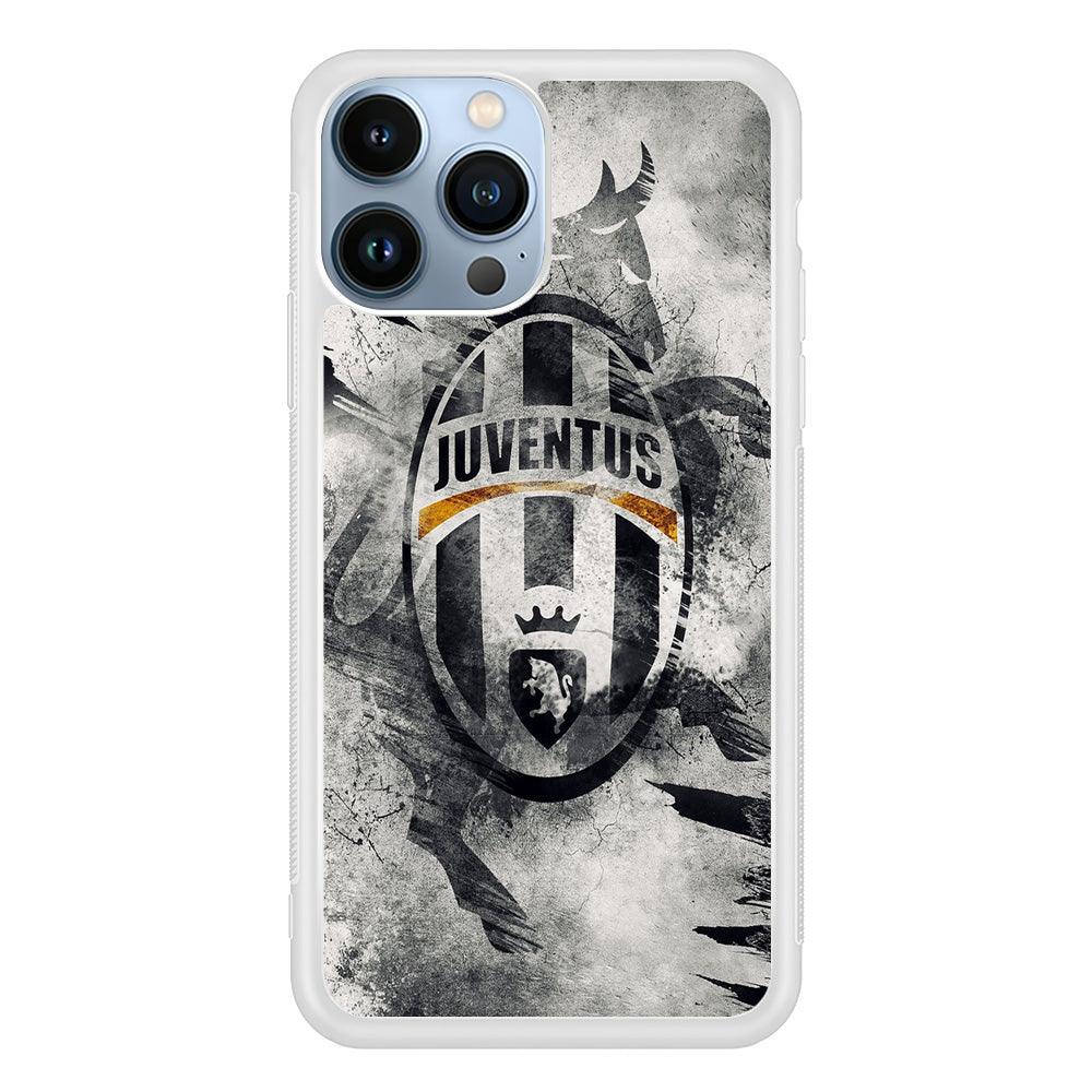 FB Juventus iPhone 13 Pro Case-Rubber / White (2D Case)-Xtracase