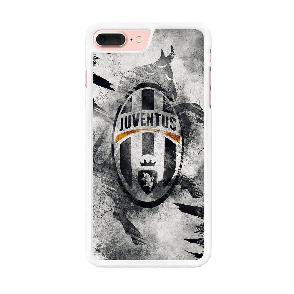 FB Juventus iPhone 8 Plus Case-Rubber / White (2D Case)-Xtracase