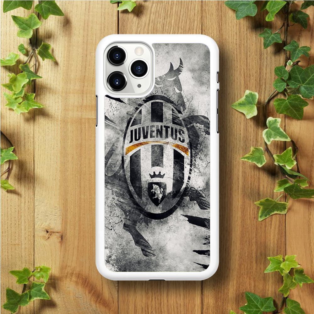 FB Juventus iPhone 11 Pro Case-Rubber / White (2D Case)-Xtracase