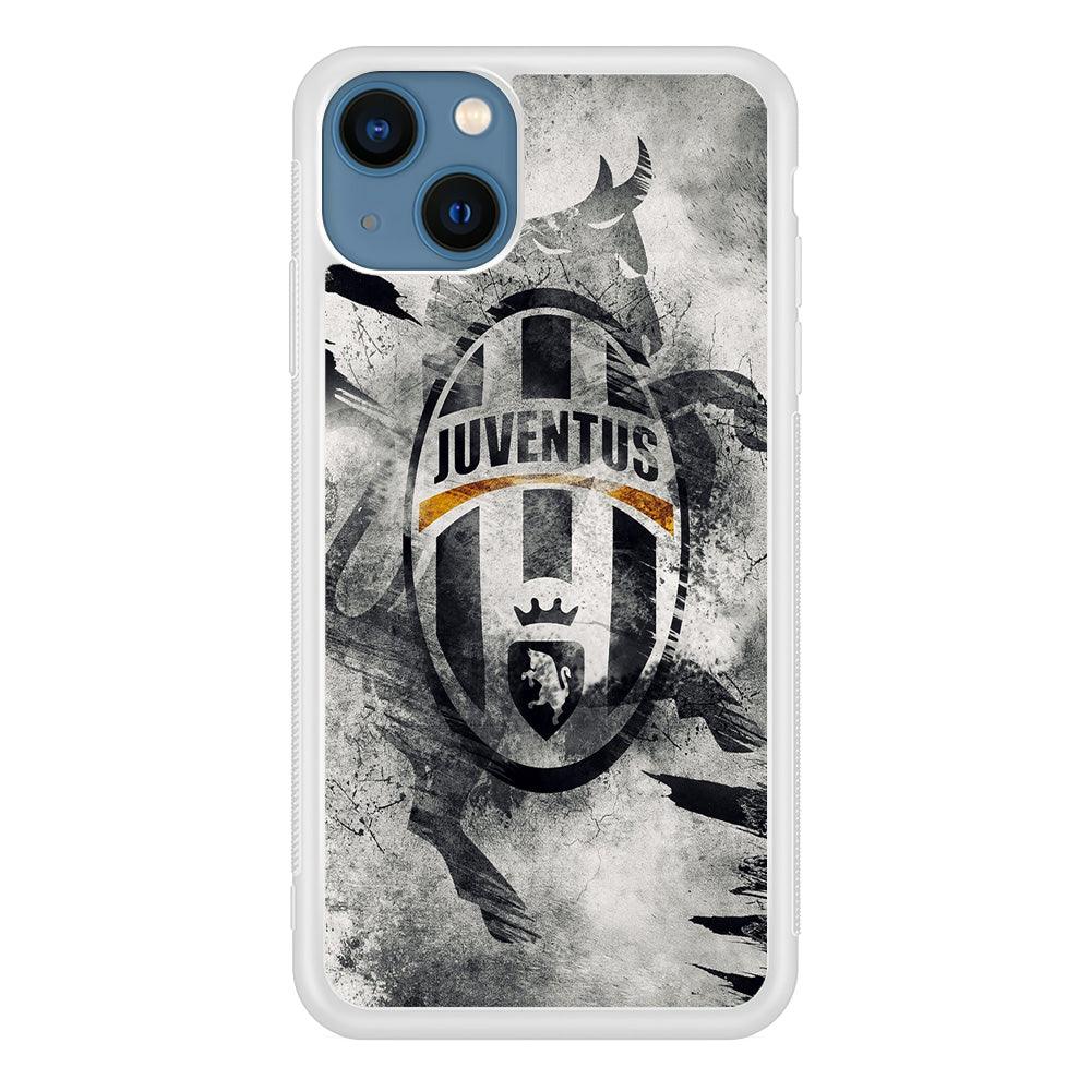 FB Juventus iPhone 13 Mini Case-Rubber / White (2D Case)-Xtracase