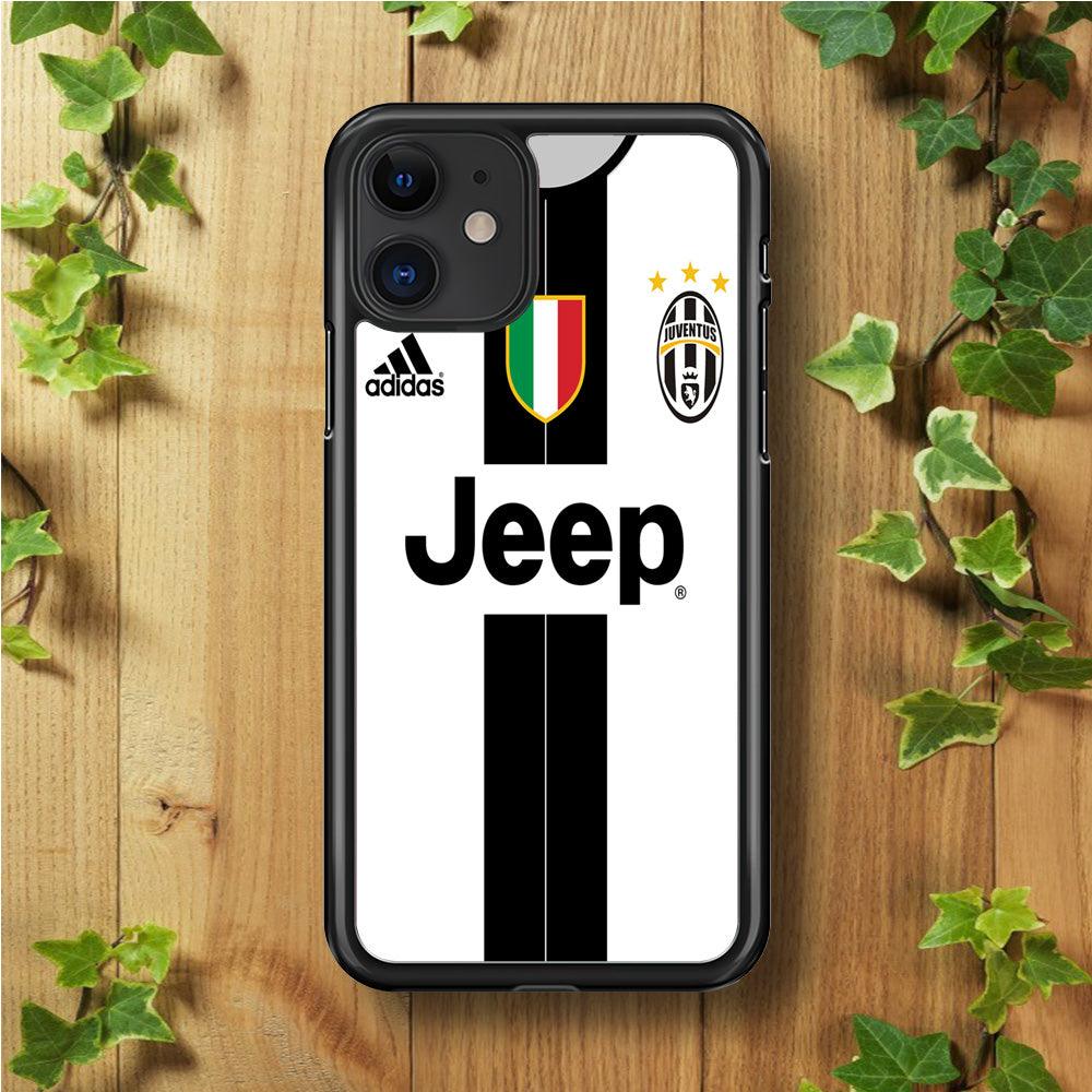 FB Juventus Jersey iPhone 11 Case-Rubber / Black (2D Case)-Xtracase