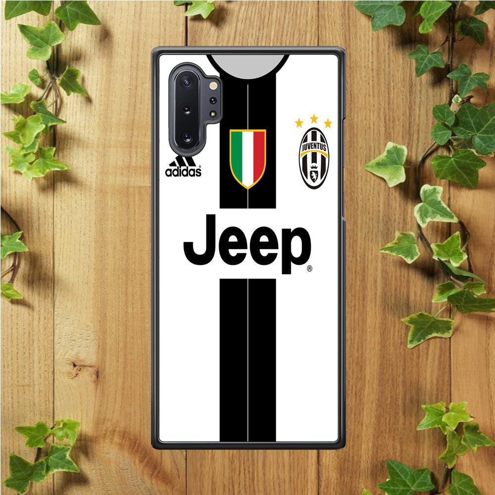 FB Juventus Jersey Samsung Galaxy Note 10 Plus Case-Rubber / White (2D Case)-Xtracase