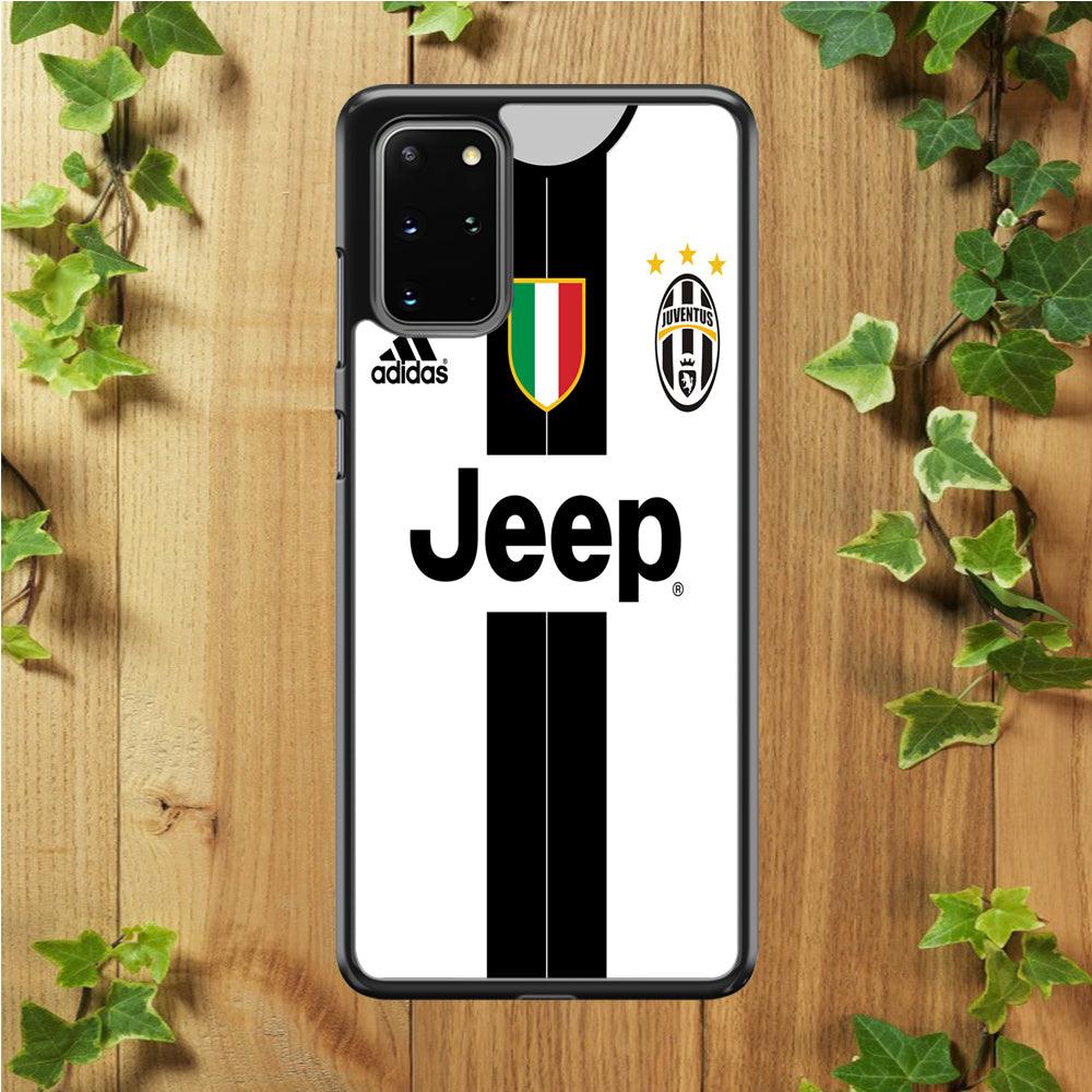 FB Juventus Jersey Samsung Galaxy S20 Plus Case-Rubber / Black (2D Case)-Xtracase