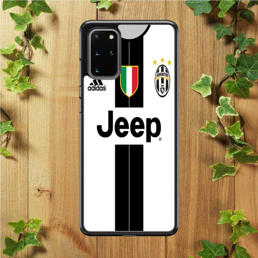 FB Juventus Jersey Samsung Galaxy S20 Plus Case-Rubber / Black (2D Case)-Xtracase