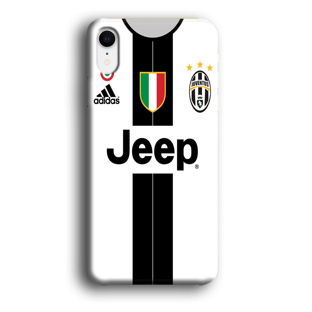 FB Juventus Jersey iPhone XR Case-Plastic / Full Wrap (3D Case)-Xtracase