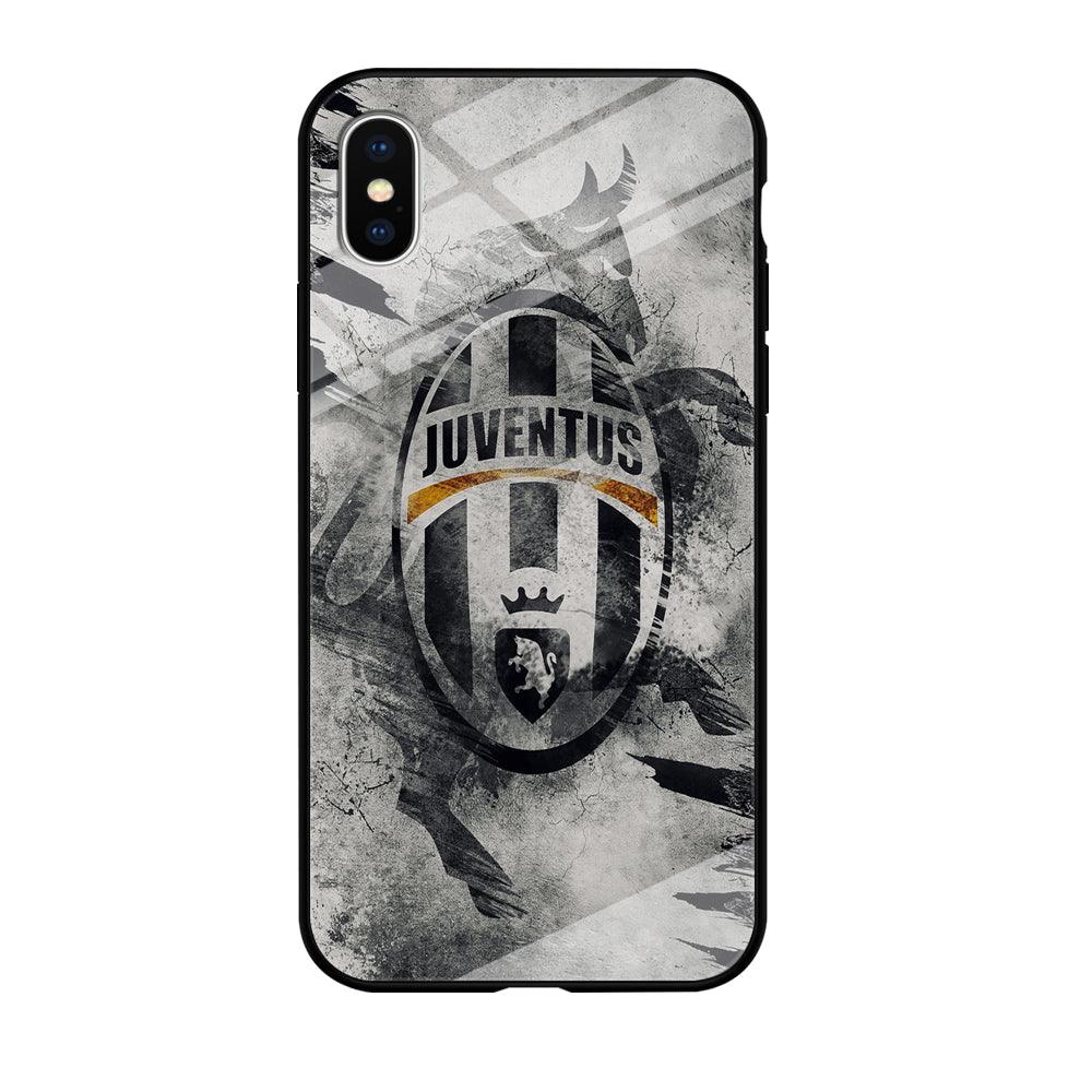 FB Juventus iPhone Xs Case-Tempered Glass Case-Xtracase