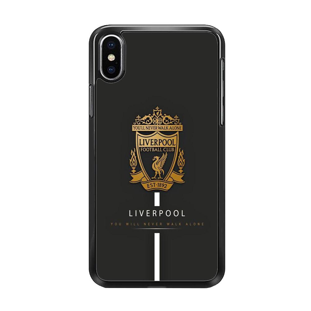FB Liverpool 001 iPhone Xs Max Case-Rubber / Black (2D Case)-Xtracase