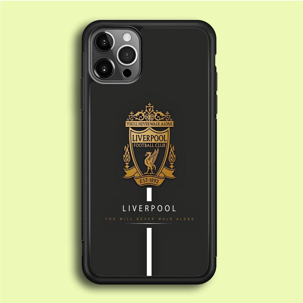 FB Liverpool 001 iPhone 12 Pro Case-Rubber / Black (2D Case)-Xtracase