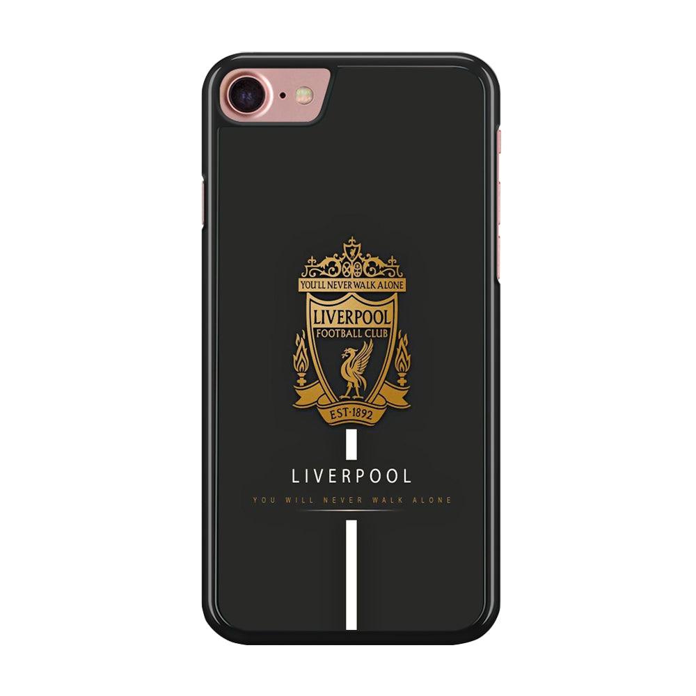 FB Liverpool 001 iPhone 7 Case-Rubber / Black (2D Case)-Xtracase