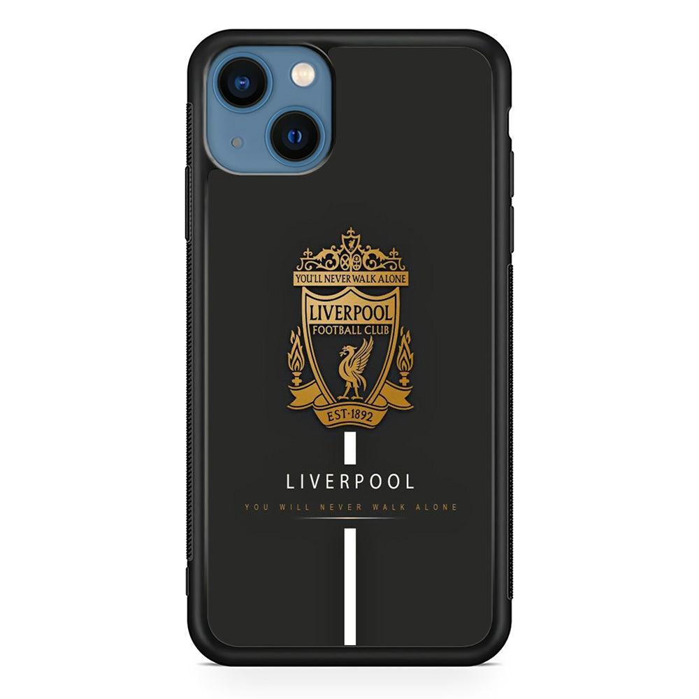 FB Liverpool 001 iPhone 13 Mini Case-Rubber / Black (2D Case)-Xtracase