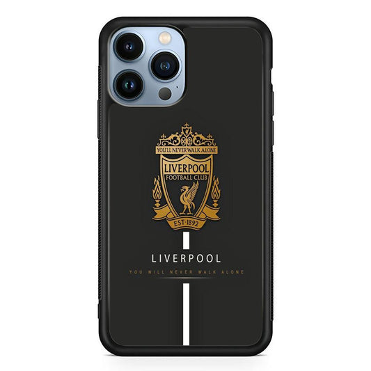 FB Liverpool 001 iPhone 13 Pro Case-Rubber / Black (2D Case)-Xtracase