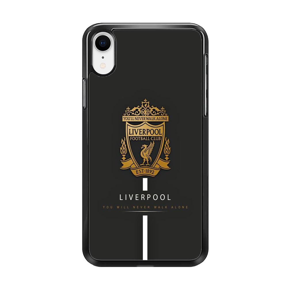 FB Liverpool 001 iPhone XR Case-Rubber / Black (2D Case)-Xtracase