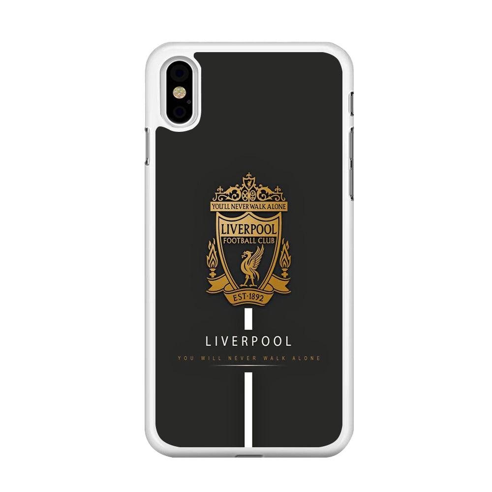 FB Liverpool 001 iPhone Xs Max Case-Rubber / White (2D Case)-Xtracase