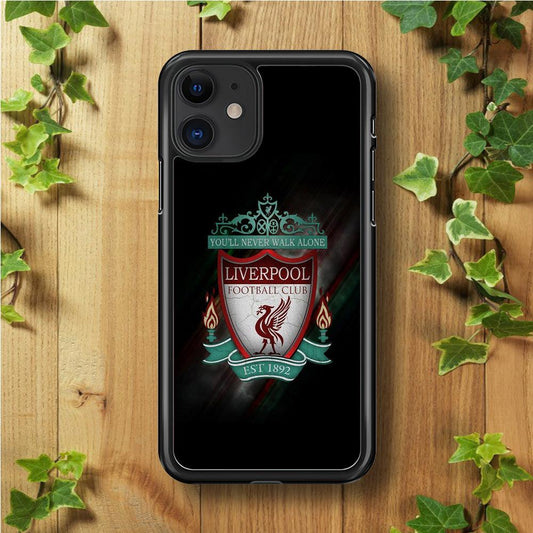 FB Liverpool iPhone 11 Case-Rubber / Black (2D Case)-Xtracase