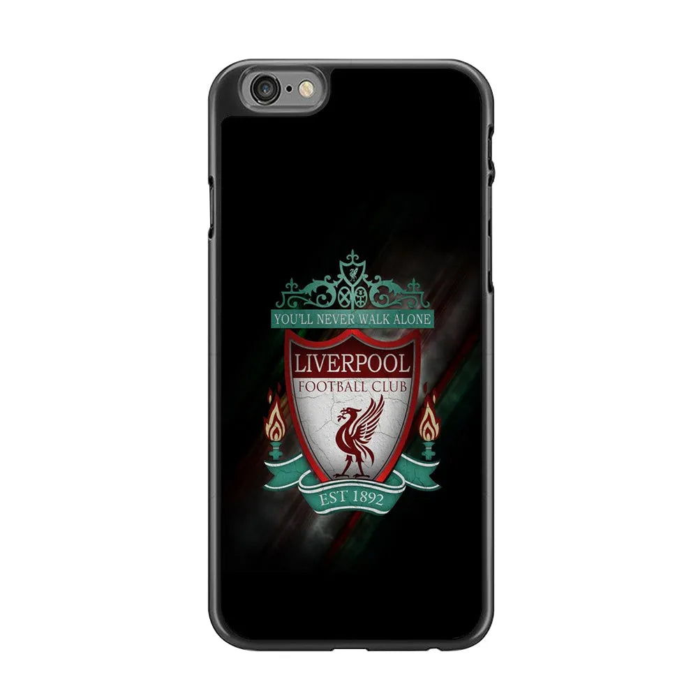FB Liverpool iPhone 6 | 6s Case-Rubber / Black (2D Case)-Xtracase