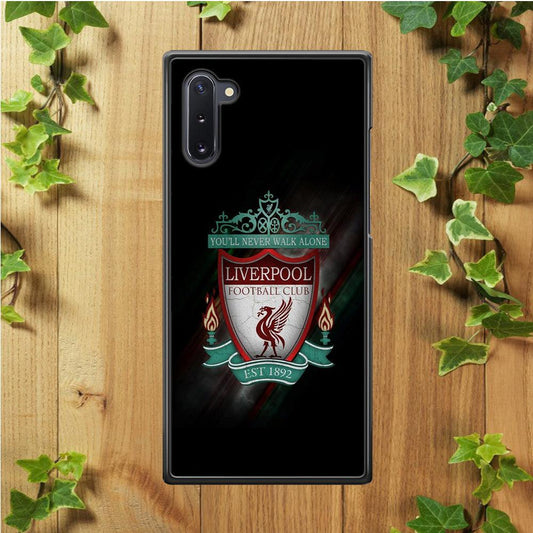 FB Liverpool Samsung Galaxy Note 10 Case-Rubber / Black (2D Case)-Xtracase