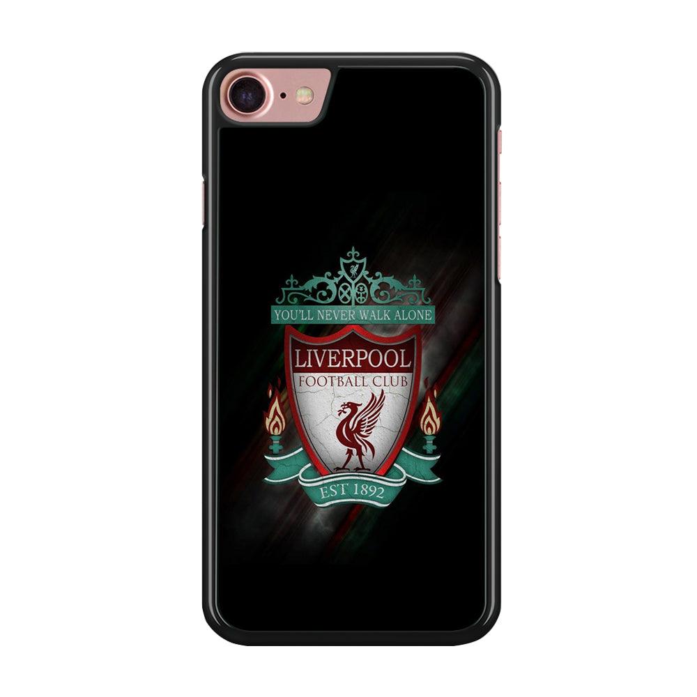 FB Liverpool iPhone SE 2020 Case-Rubber / Black (2D Case)-Xtracase
