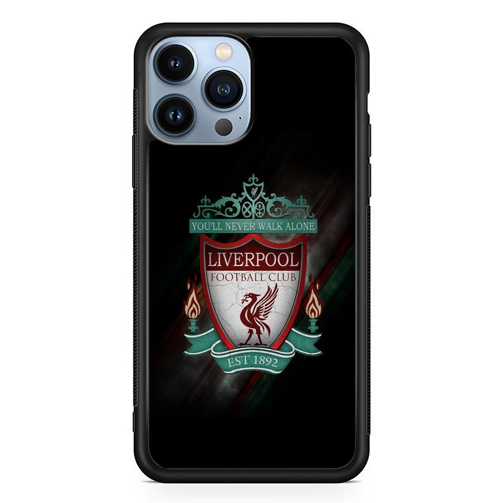 FB Liverpool iPhone 13 Pro Max Case-Rubber / Black (2D Case)-Xtracase