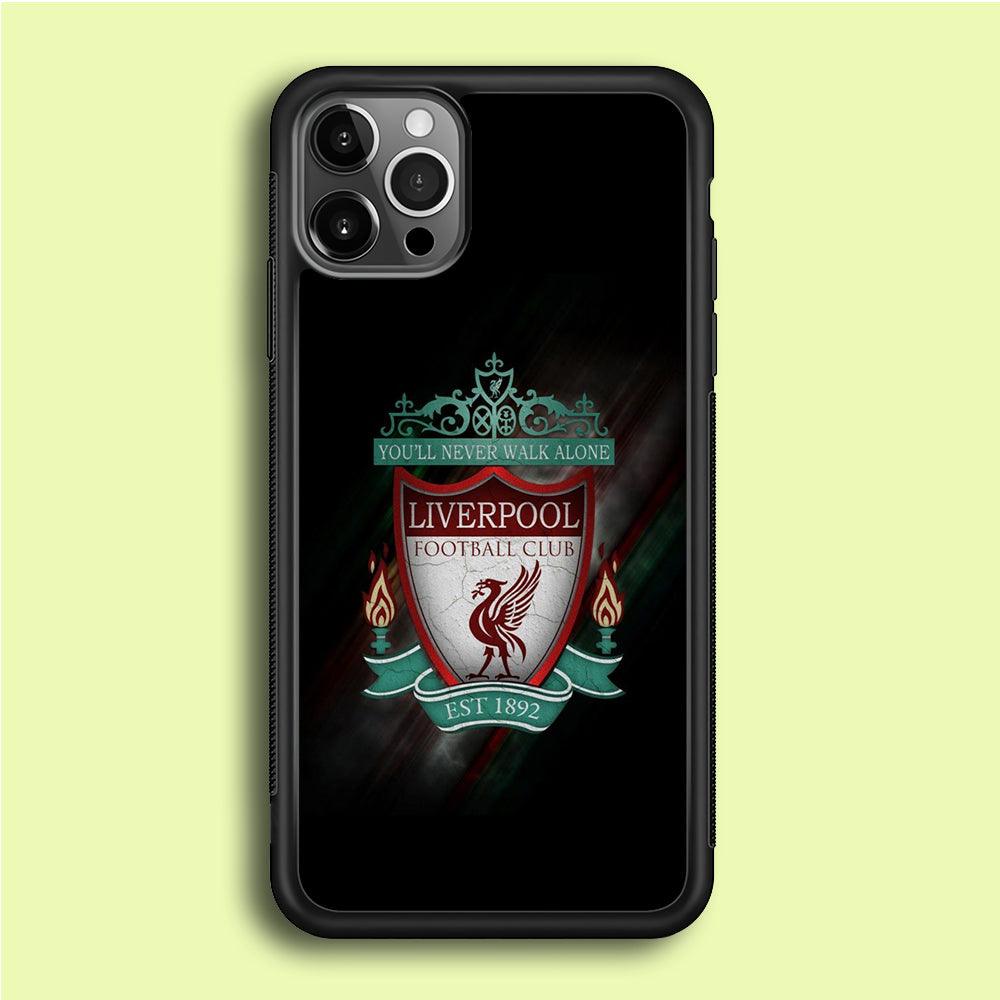 FB Liverpool iPhone 12 Pro Max Case-Rubber / Black (2D Case)-Xtracase