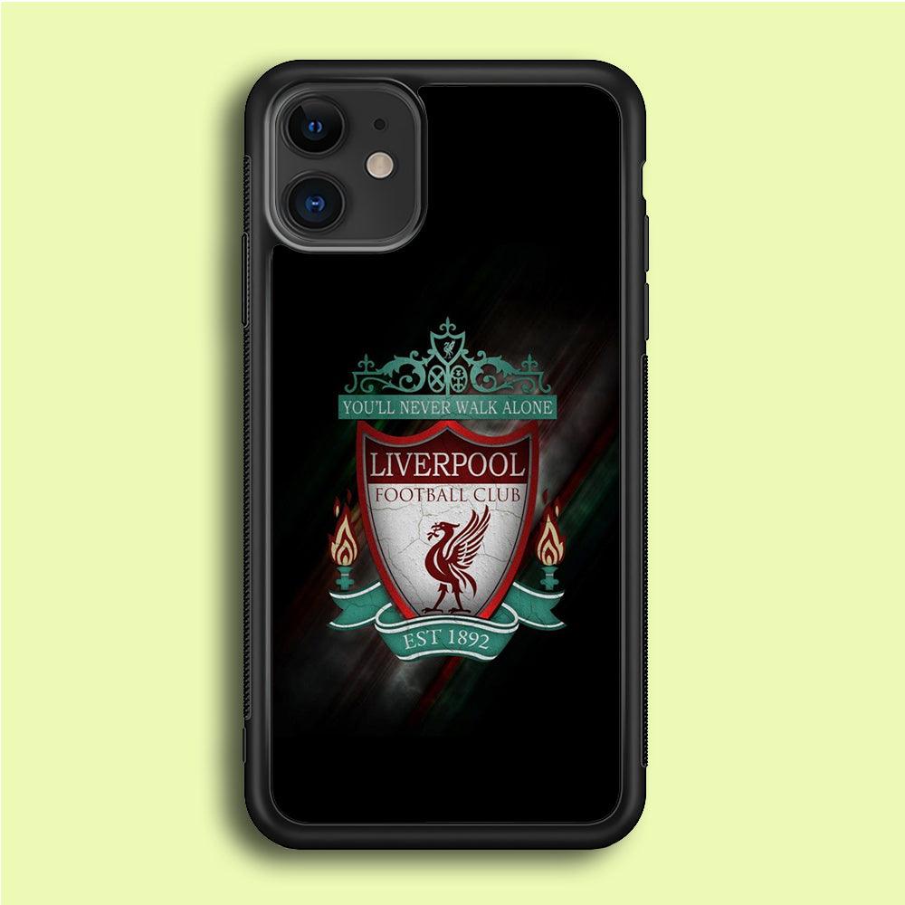 FB Liverpool iPhone 12 Case-Rubber / Black (2D Case)-Xtracase