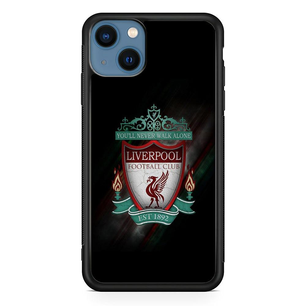 FB Liverpool iPhone 13 Case-Rubber / Black (2D Case)-Xtracase