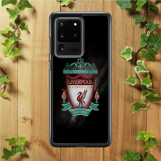 FB Liverpool Samsung Galaxy S20 Ultra Case-Rubber / White (2D Case)-Xtracase