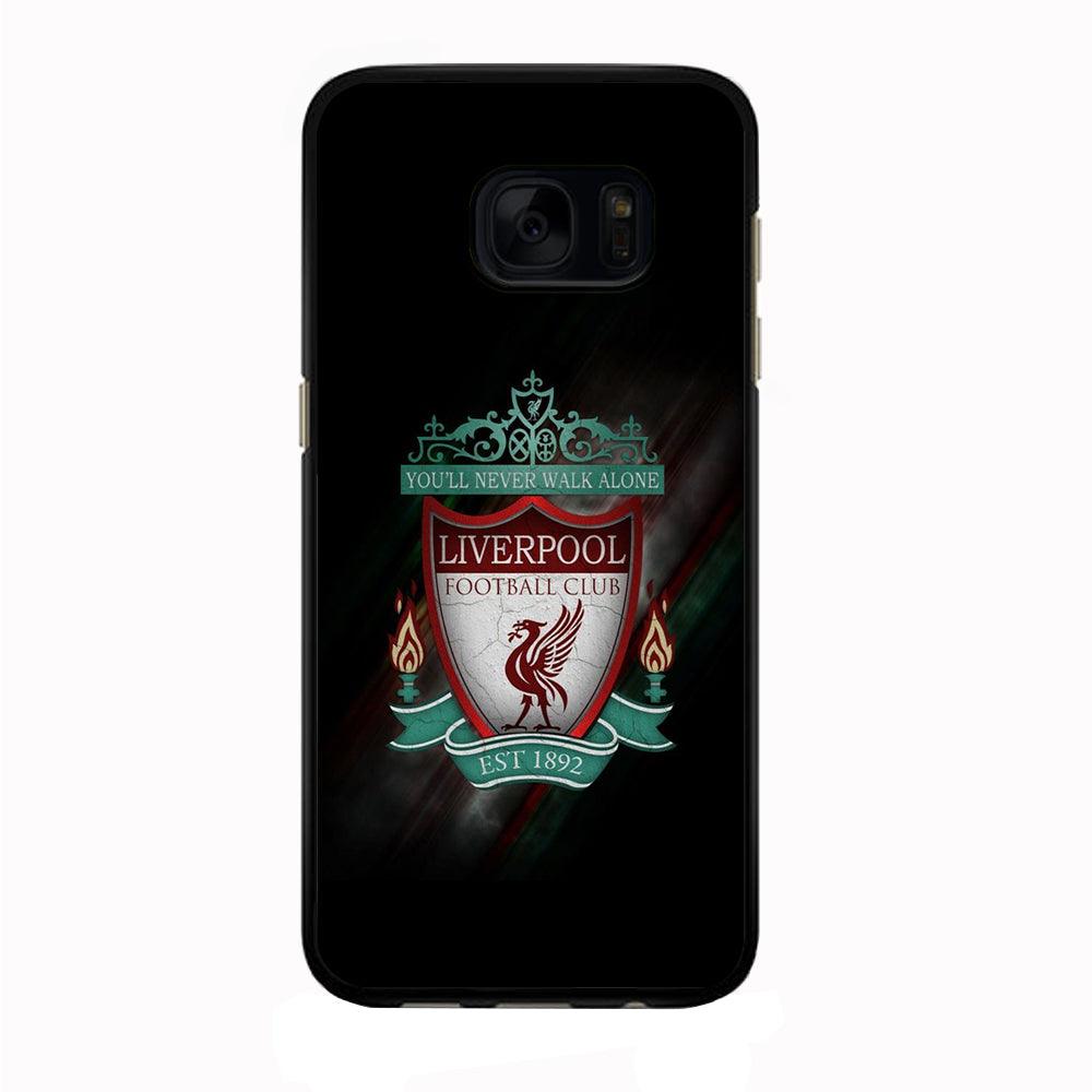 FB Liverpool Samsung Galaxy S7 Edge Case-Rubber / Black (2D Case)-Xtracase