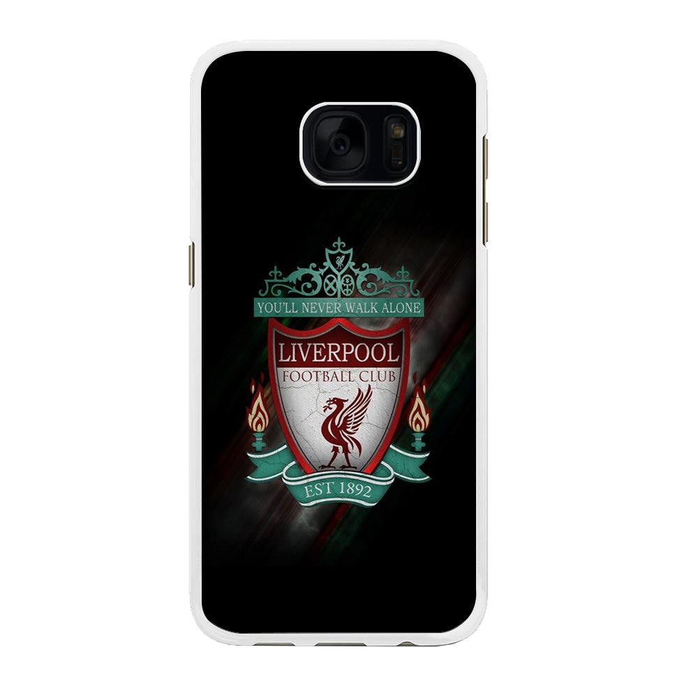 FB Liverpool Samsung Galaxy S7 Edge Case-Rubber / White (2D Case)-Xtracase