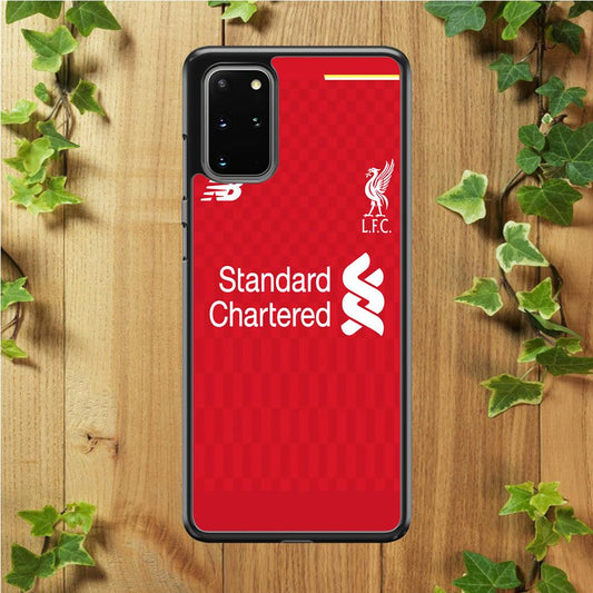 FB Liverpool Jersey Samsung Galaxy S20 Plus Case-Rubber / White (2D Case)-Xtracase