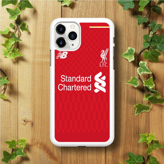 FB Liverpool Jersey iPhone 11 Pro Max Case-Rubber / White (2D Case)-Xtracase