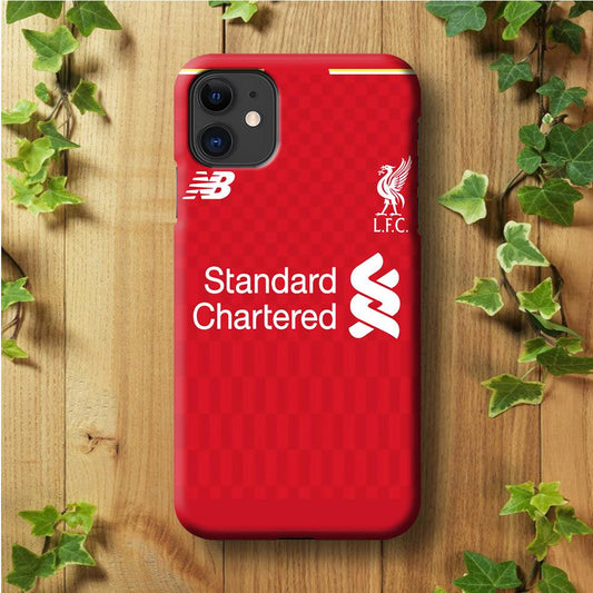 FB Liverpool Jersey iPhone 11 Case-Plastic / Full Wrap (3D Case)-Xtracase