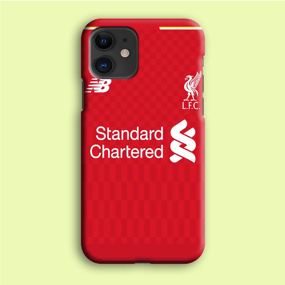 FB Liverpool Jersey iPhone 12 Mini Case-Plastic / Full Wrap (3D Case)-Xtracase