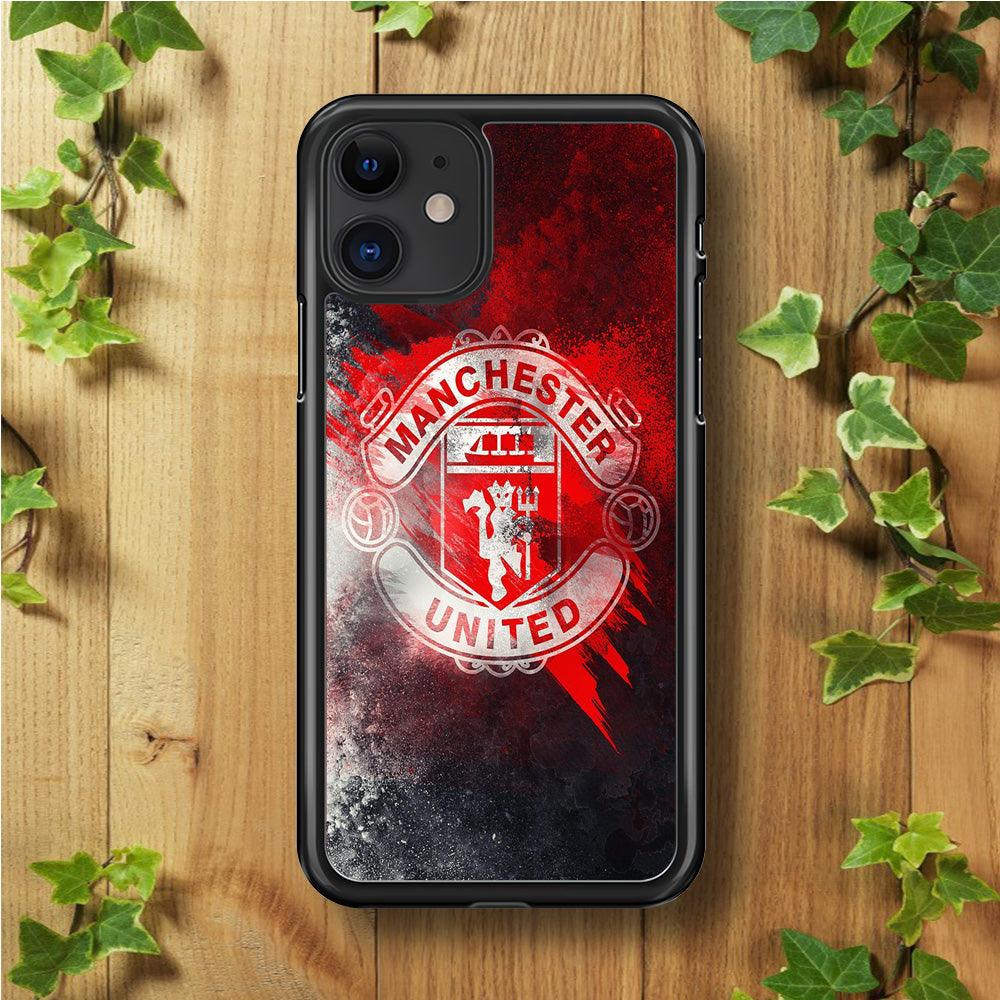 FB Manchester United 002 iPhone 11 Case-Rubber / Black (2D Case)-Xtracase