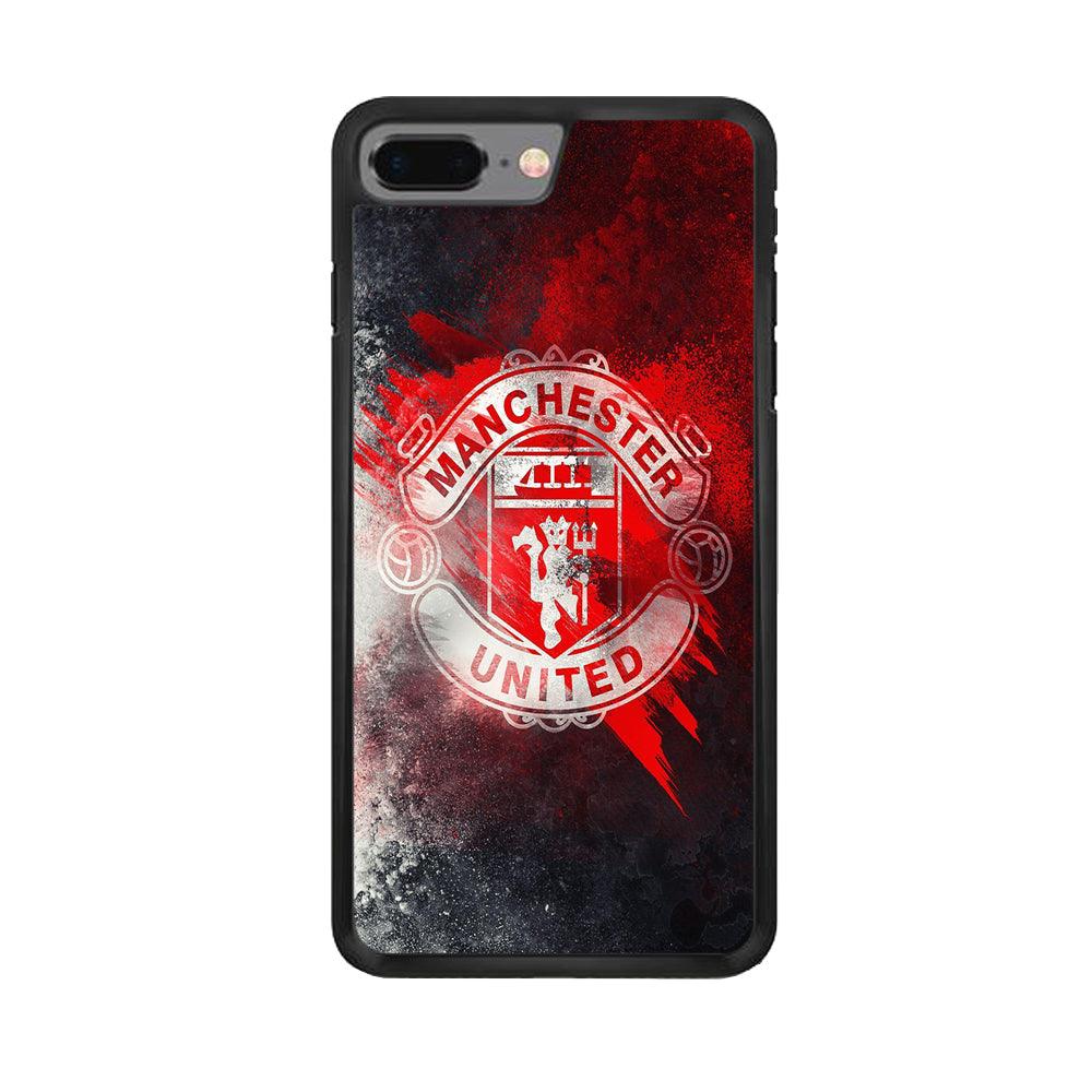 FB Manchester United 002 iPhone 7 Plus Case-Rubber / Black (2D Case)-Xtracase