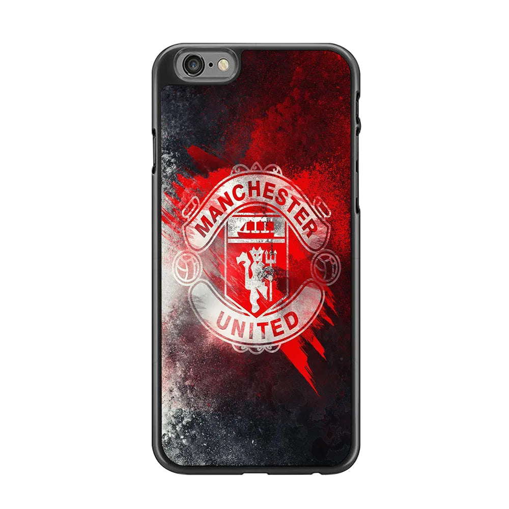 FB Manchester United 002 iPhone 6 | 6s Case-Rubber / Black (2D Case)-Xtracase