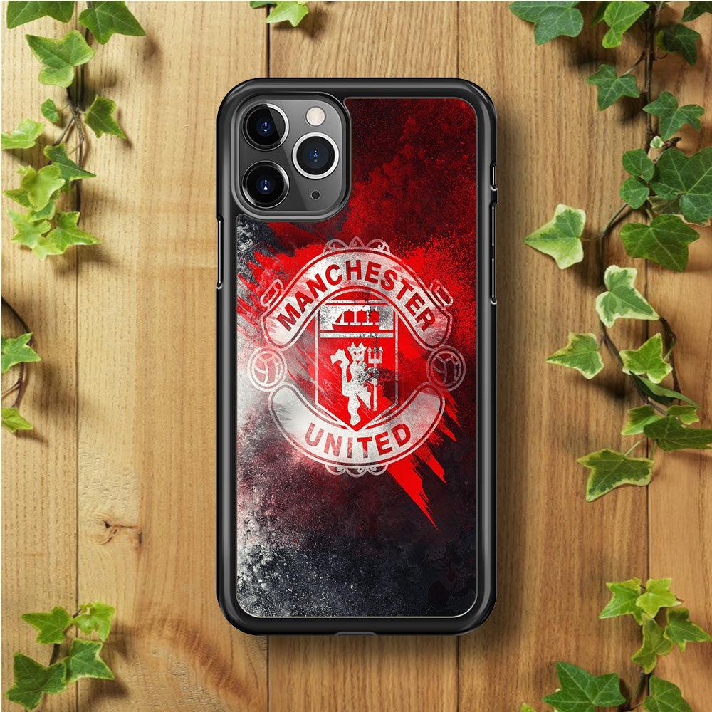 FB Manchester United 002 iPhone 11 Pro Case-Rubber / Black (2D Case)-Xtracase